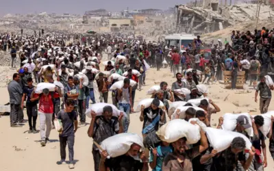 How much aid has made it into Gaza since Israel said it was easing restrictions?