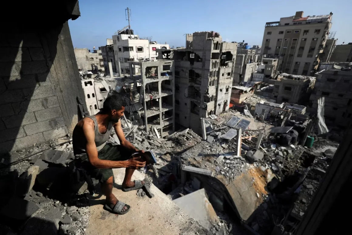 Lo que fue el corazón de Gaza yace en ruinas por la guerra